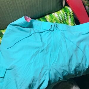 Caribbean Sea Blue Swimwear Trunks